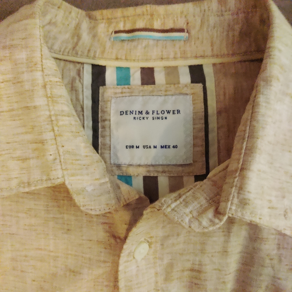 Denim and Flower Ricky sign shirt